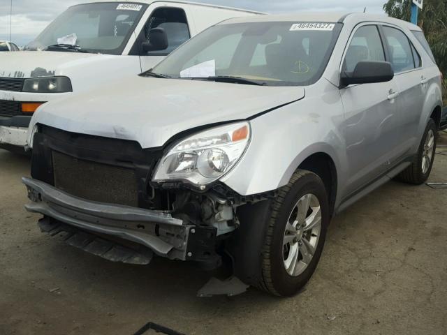 1GNALAEK8FZ144760 - 2015 CHEVROLET EQUINOX LS SILVER photo 2