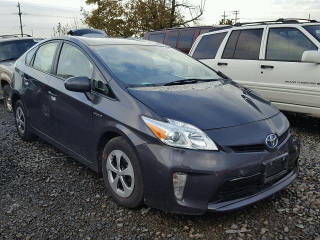 JTDKN3DU8E0361704 - 2014 TOYOTA PRIUS GRAY photo 1