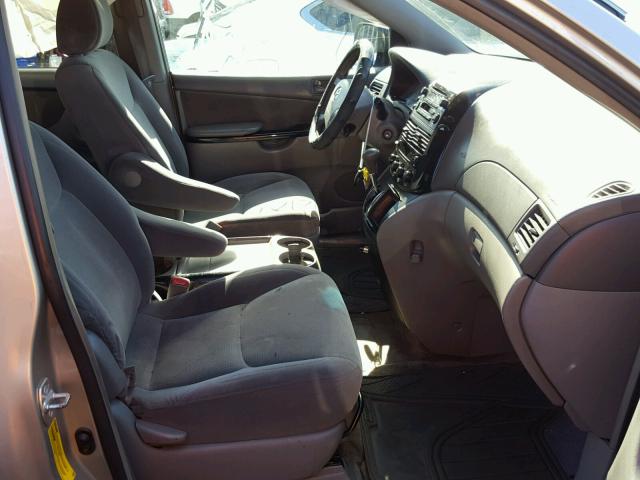 5TDZA23C65S349772 - 2005 TOYOTA SIENNA CE TAN photo 5