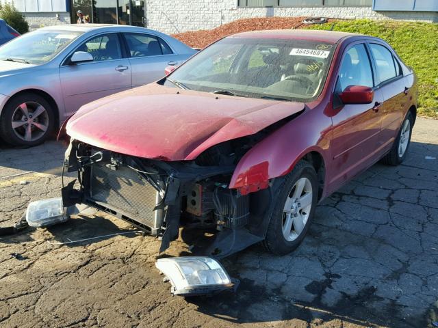 3FAHP07Z37R154740 - 2007 FORD FUSION RED photo 2