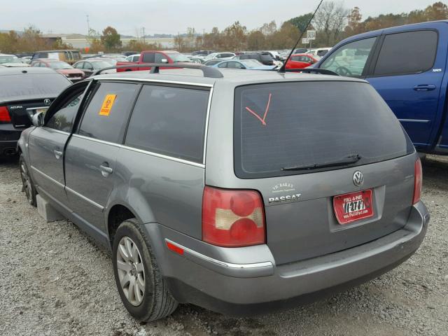 WVWVD63B83E218625 - 2003 VOLKSWAGEN PASSAT GLS GRAY photo 3
