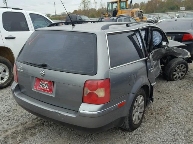 WVWVD63B83E218625 - 2003 VOLKSWAGEN PASSAT GLS GRAY photo 4