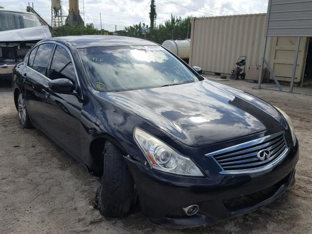 JN1DV6AP4CM812337 - 2012 INFINITI G25 BASE BLACK photo 1