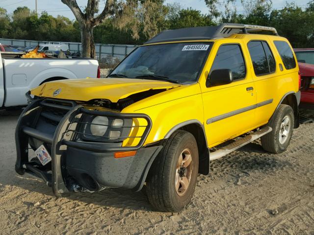 5N1ED28Y54C640138 - 2004 NISSAN XTERRA XE YELLOW photo 2