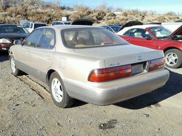 JT8VK13T9P0220340 - 1993 LEXUS ES TAN photo 3