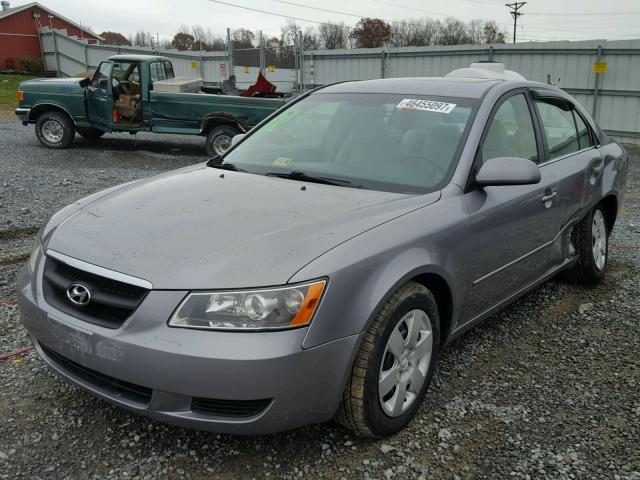 5NPET46F08H363963 - 2008 HYUNDAI SONATA GLS SILVER photo 2