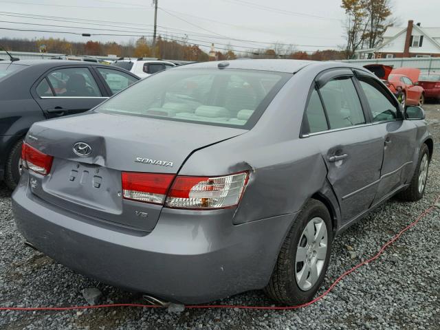 5NPET46F08H363963 - 2008 HYUNDAI SONATA GLS SILVER photo 4