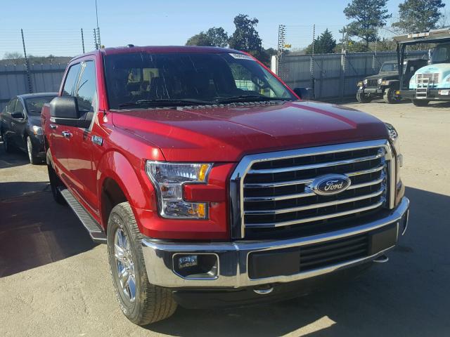1FTEW1EF9FFB55739 - 2015 FORD F150 SUPER RED photo 1
