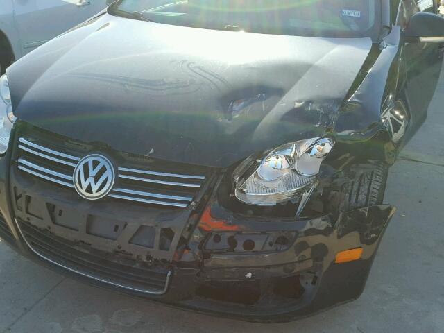 3VWRM71K08M102778 - 2008 VOLKSWAGEN JETTA SE BLACK photo 9