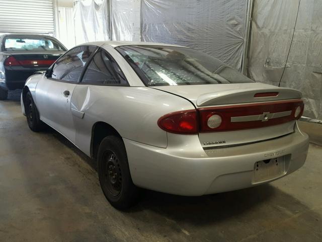 1G1JC12F937342277 - 2003 CHEVROLET CAVALIER SILVER photo 3