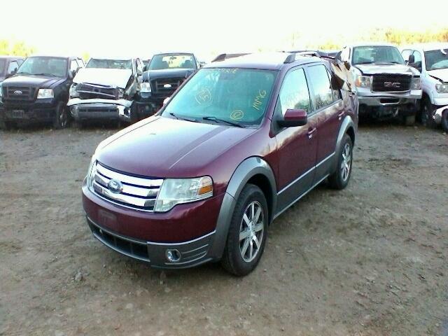 1FMDK02W88GA38443 - 2008 FORD TAURUS X S MAROON photo 2