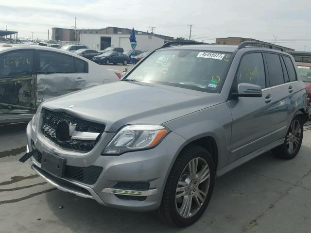 WDCGG5HB6EG310241 - 2014 MERCEDES-BENZ GLK 350 GRAY photo 2