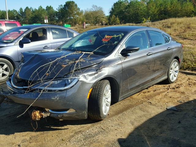 1C3CCCAB8FN755046 - 2015 CHRYSLER 200 LIMITE GRAY photo 2