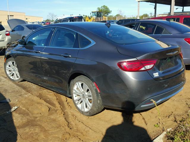 1C3CCCAB8FN755046 - 2015 CHRYSLER 200 LIMITE GRAY photo 3