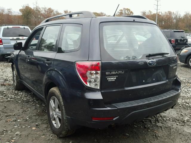 JF2SHABC4DH413286 - 2013 SUBARU FORESTER 2 BLACK photo 3