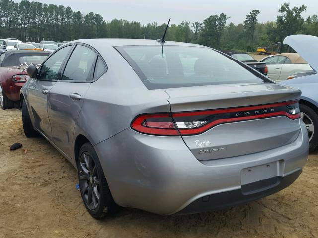 1C3CDFAA2FD363059 - 2015 DODGE DART SE SILVER photo 3