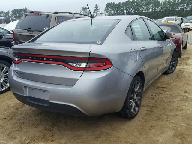 1C3CDFAA2FD363059 - 2015 DODGE DART SE SILVER photo 4