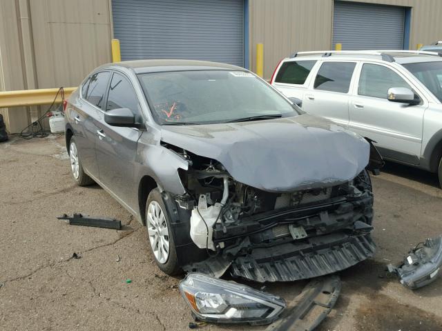 3N1AB7AP1HL680818 - 2017 NISSAN SENTRA S GRAY photo 1