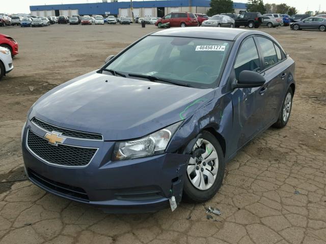 1G1PA5SH3D7291174 - 2013 CHEVROLET CRUZE LS BLUE photo 2