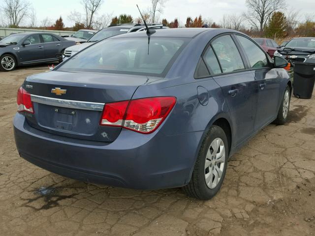 1G1PA5SH3D7291174 - 2013 CHEVROLET CRUZE LS BLUE photo 4