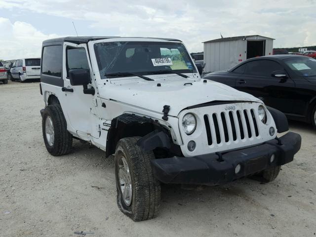 1C4AJWAG0GL228640 - 2016 JEEP WRANGLER S WHITE photo 1