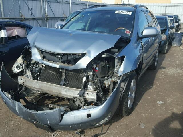 2T2HA31U84C011502 - 2004 LEXUS RX 330 BLUE photo 2