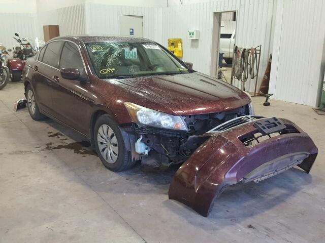 JHMCP26308C026760 - 2008 HONDA ACCORD LX BURGUNDY photo 1