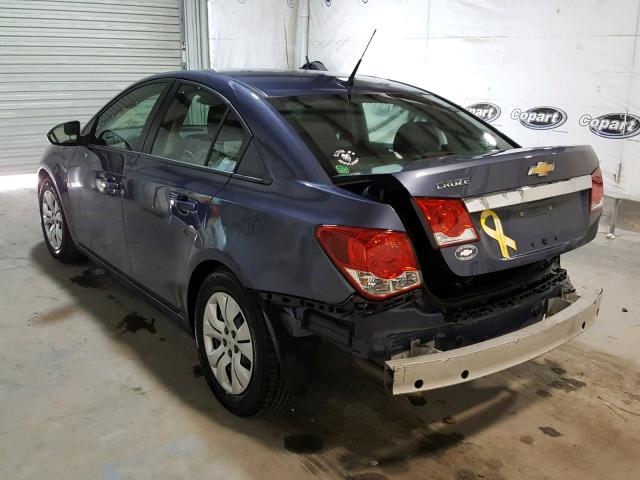 1G1PA5SH8D7275875 - 2013 CHEVROLET CRUZE LS BLUE photo 3