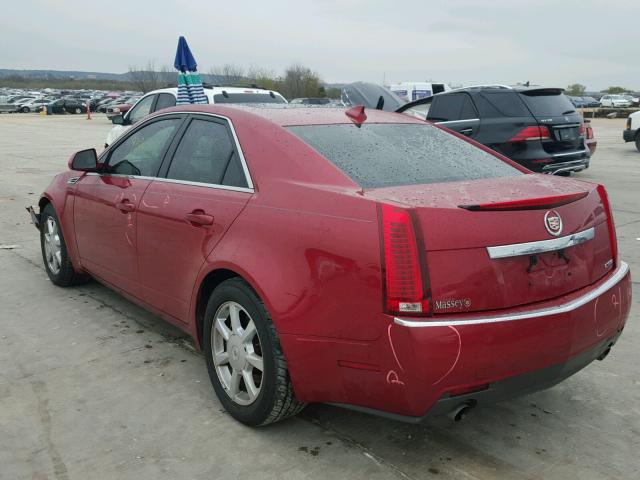 1G6DF577890112139 - 2009 CADILLAC CTS RED photo 3