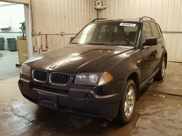 WBXPA73405WA78128 - 2005 BMW X3 2.5I BLACK photo 2