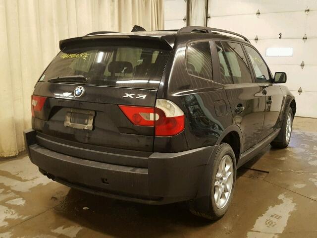 WBXPA73405WA78128 - 2005 BMW X3 2.5I BLACK photo 4