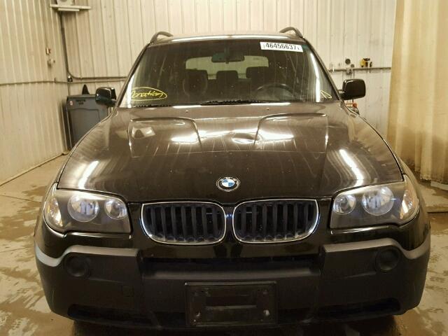 WBXPA73405WA78128 - 2005 BMW X3 2.5I BLACK photo 9