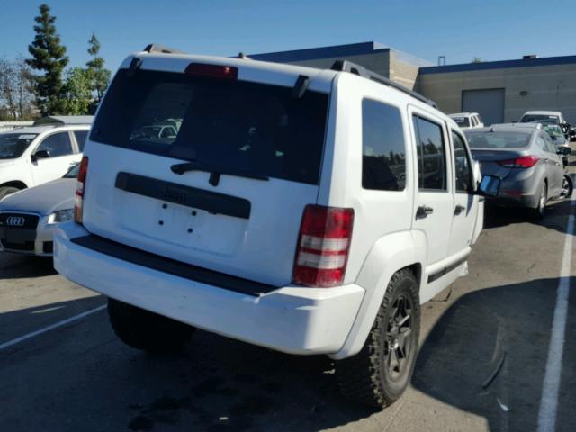 1C4PJLAK3CW215953 - 2012 JEEP LIBERTY SP WHITE photo 4