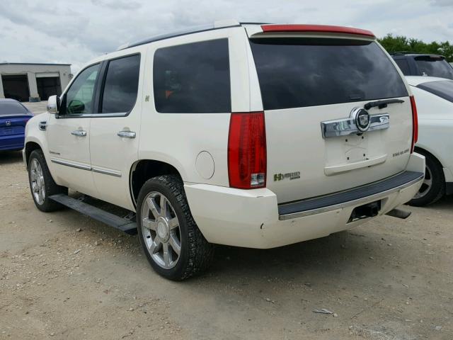 1GYFC43579R105606 - 2009 CADILLAC ESCALADE H WHITE photo 3