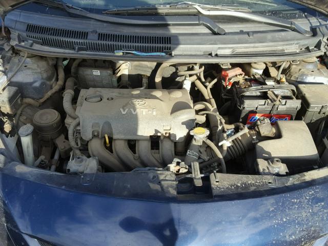 JTDBT923971110691 - 2007 TOYOTA YARIS BLUE photo 7