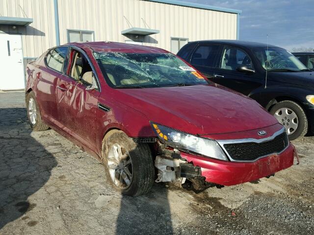 5XXGM4A73DG109160 - 2013 KIA OPTIMA LX RED photo 1