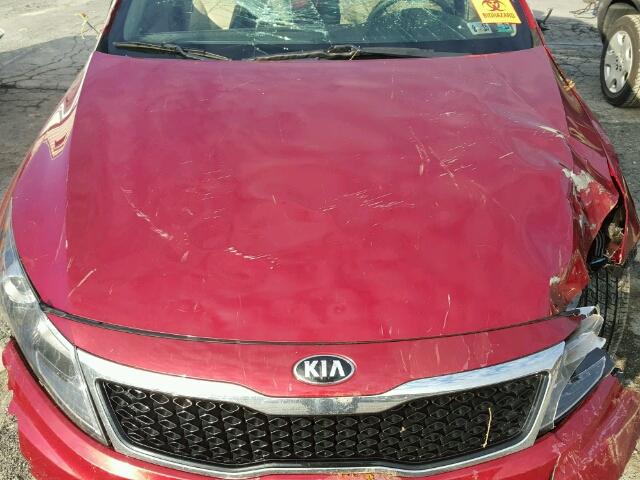 5XXGM4A73DG109160 - 2013 KIA OPTIMA LX RED photo 7