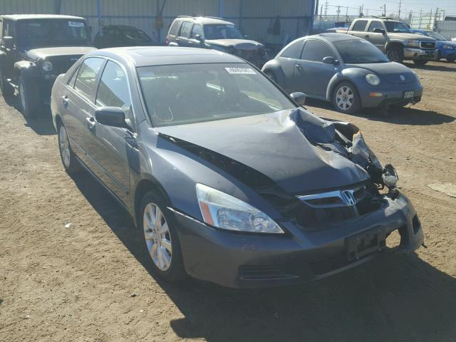 1HGCM66517A000229 - 2007 HONDA ACCORD EX GRAY photo 1