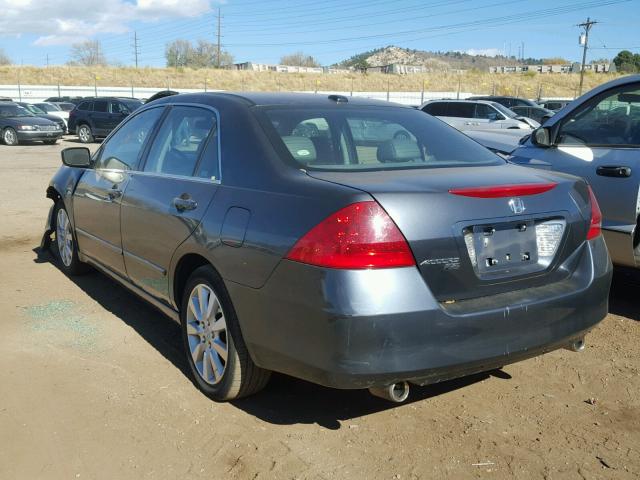 1HGCM66517A000229 - 2007 HONDA ACCORD EX GRAY photo 3