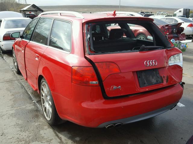 WAUUL78E16A007279 - 2006 AUDI S4 AVANT Q RED photo 3