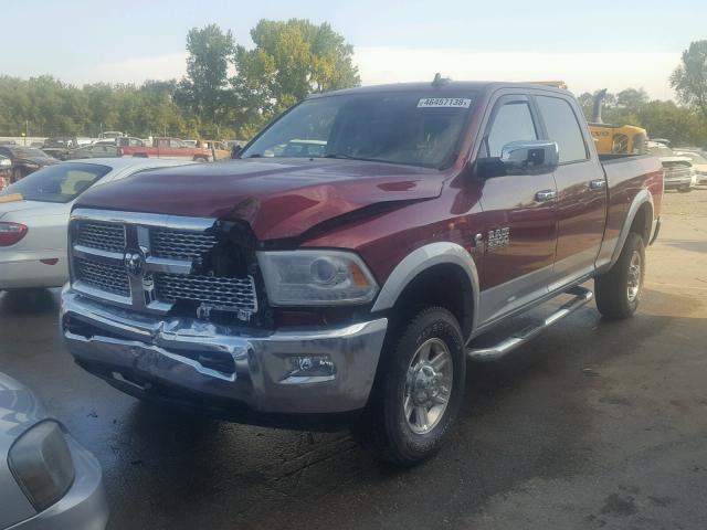 3C6UR5FL1DG525695 - 2013 RAM 2500 LARAM MAROON photo 2