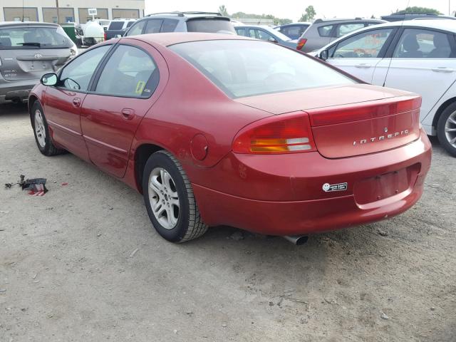 2B3HD56J4YH356822 - 2000 DODGE INTREPID E RED photo 3