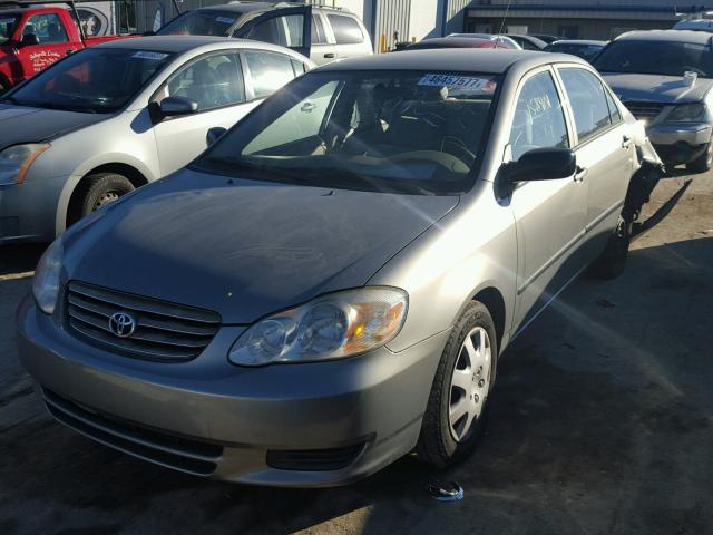 JTDBR32E542036964 - 2004 TOYOTA COROLLA CE BEIGE photo 2