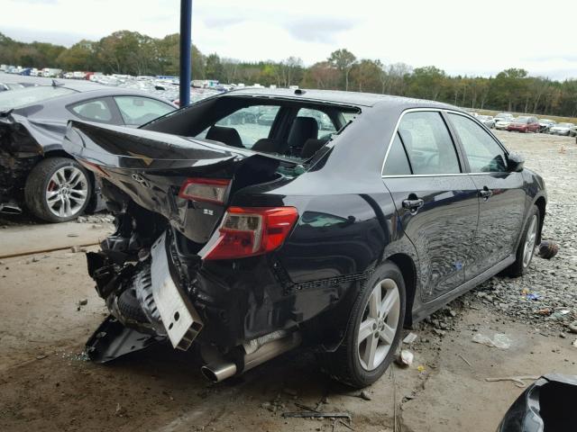 4T1BF1FK3EU390352 - 2014 TOYOTA CAMRY L BLACK photo 4