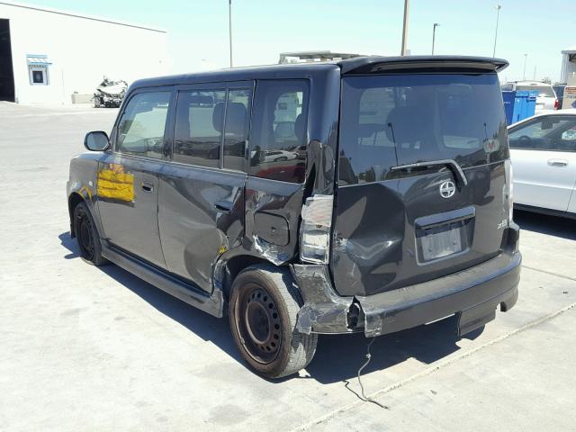 JTLKT324954001802 - 2005 TOYOTA SCION XB Negro foto 3
