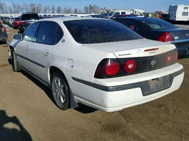 2G1WF52E659283721 - 2005 CHEVROLET IMPALA WHITE photo 3