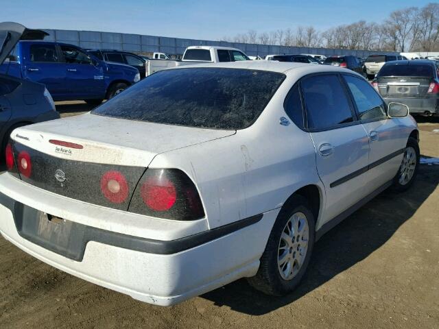 2G1WF52E659283721 - 2005 CHEVROLET IMPALA WHITE photo 4