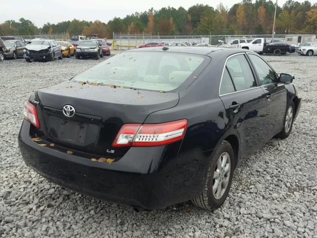 4T1BF3EK7BU700334 - 2011 TOYOTA CAMRY BASE BLACK photo 4