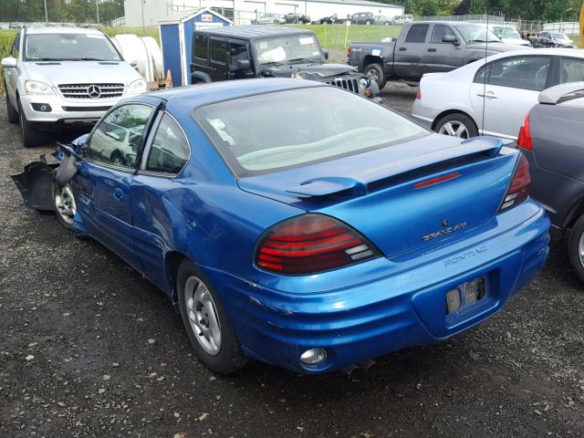 1G2NE12T9XM834344 - 1999 PONTIAC GRAND AM S ლურჯი ფოტო 3