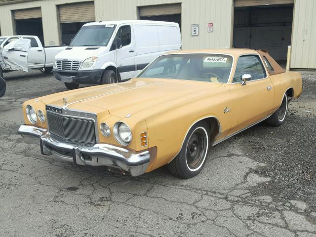 SS22M6R167348 - 1975 CHRYSLER CORDOBA ORANGE photo 2